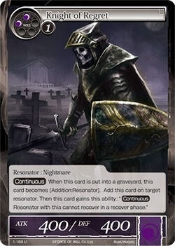 Image for Knight of Regret (The Dawn of Valhalla) (1-169) - Force of Will
