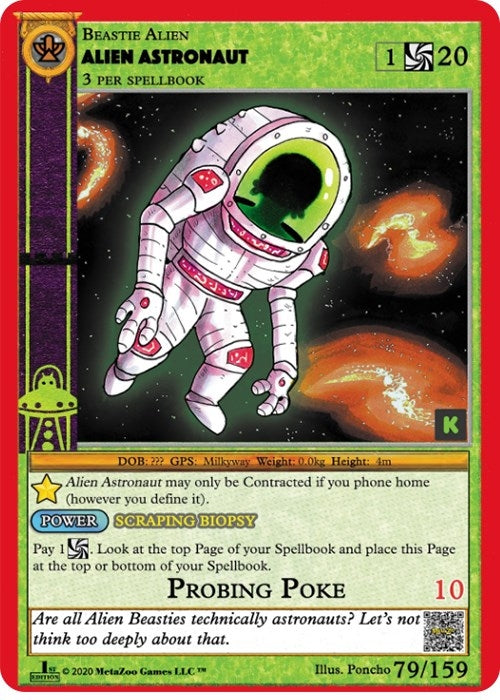 Image for Alien Astronaut (Cryptid Nation: Kickstarter Edition) (79) - MetaZoo