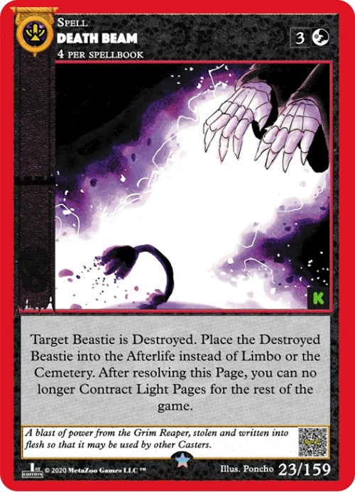 Image for Death Beam (Cryptid Nation: Kickstarter Edition) (23) - MetaZoo