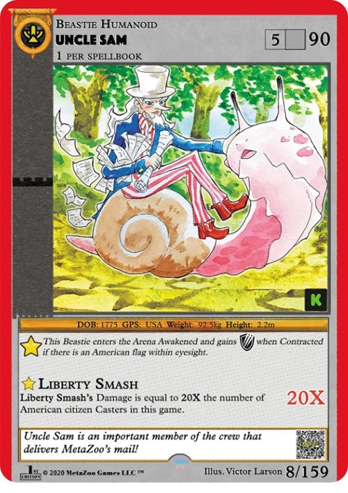 Image for Uncle Sam (Cryptid Nation: Kickstarter Edition) (8) - MetaZoo