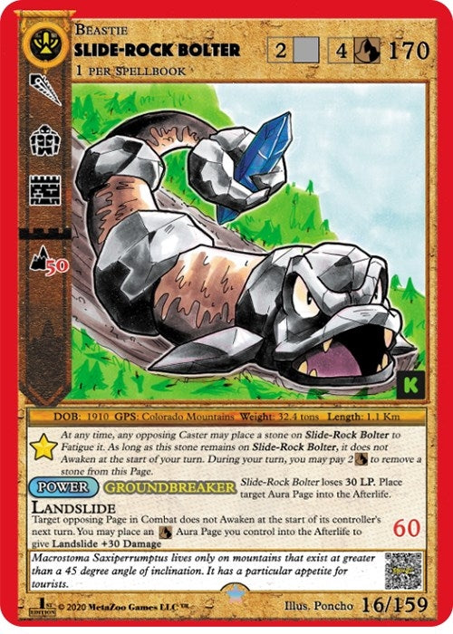 Image for Slide-Rock Bolter (Cryptid Nation: Kickstarter Edition) (16) - MetaZoo