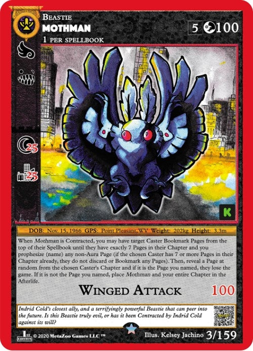 Image for Mothman (Cryptid Nation: Kickstarter Edition) (3) - MetaZoo