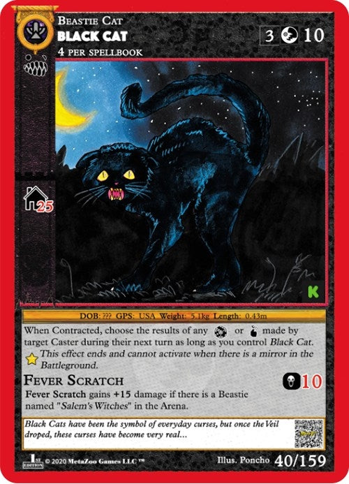 Image for Black Cat (Cryptid Nation: Kickstarter Edition) (40) - MetaZoo