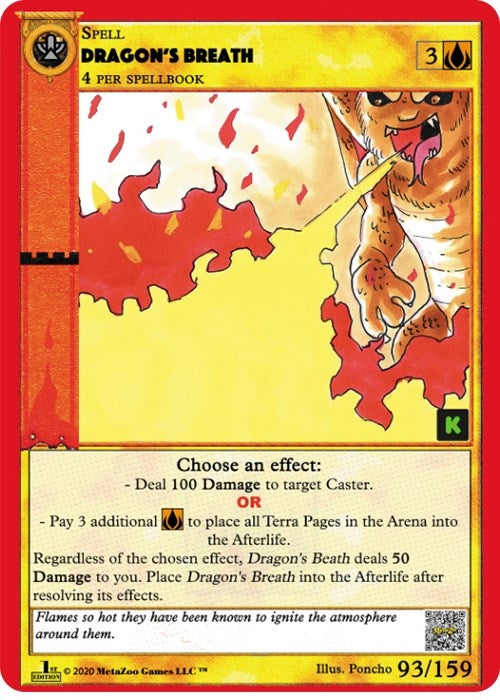 Image for Dragon's Breath (Cryptid Nation: Kickstarter Edition) (93) - MetaZoo
