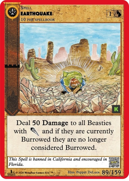 Image for Earthquake (Cryptid Nation: Kickstarter Edition) (89) - MetaZoo