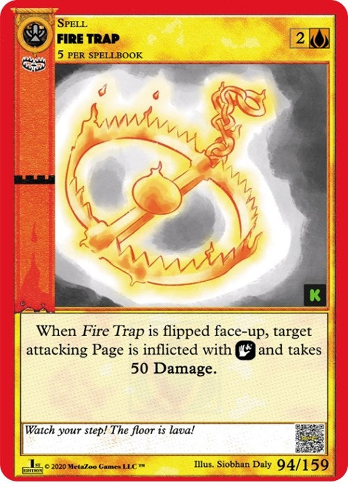 Image for Fire Trap (Cryptid Nation: Kickstarter Edition) (94) - MetaZoo