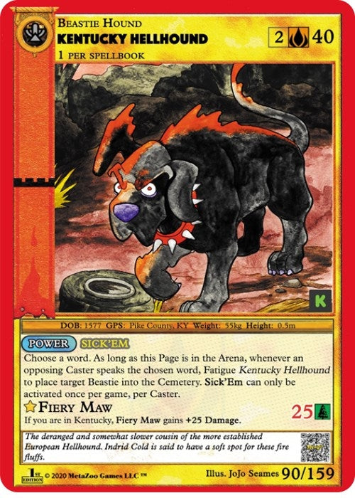 Image for Kentucky Hellhound (Cryptid Nation: Kickstarter Edition) (90) - MetaZoo