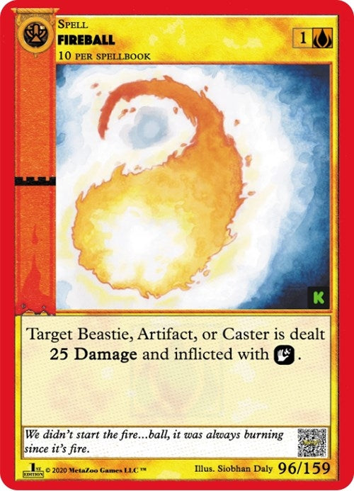 Image for Fireball (Cryptid Nation: Kickstarter Edition) (96) - MetaZoo