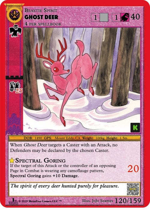 Image for Ghost Deer (Cryptid Nation: Kickstarter Edition) (120) - MetaZoo