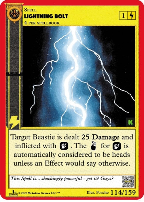 Image for Lightning Bolt (Cryptid Nation: Kickstarter Edition) (114) - MetaZoo