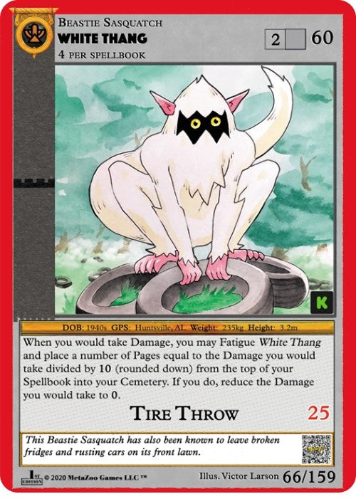 Image for White Thang (Cryptid Nation: Kickstarter Edition) (66) - MetaZoo