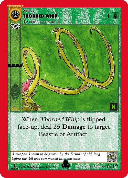Image for Thorned Whip (Cryptid Nation: Kickstarter Edition Tribal Theme Decks) (6) - MetaZoo