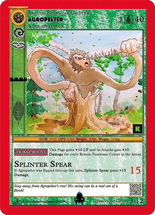 Image for Agropelter (Cryptid Nation: Kickstarter Edition Tribal Theme Decks) (3) - MetaZoo