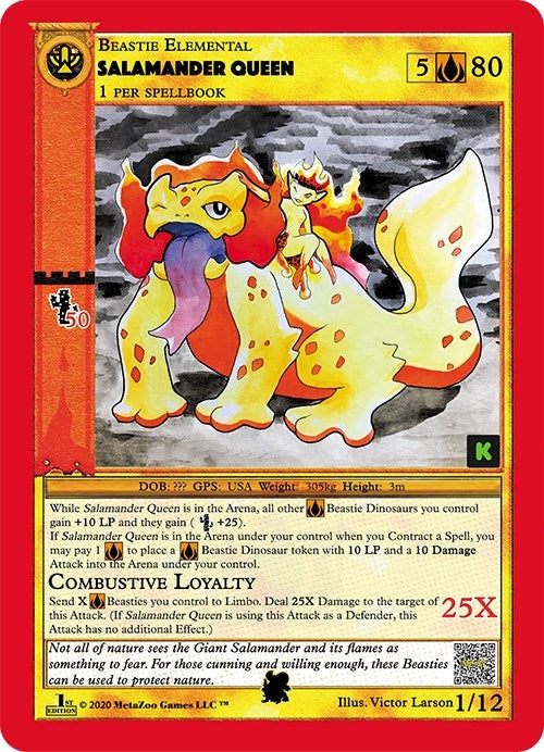 Image for Salamander Queen (Cryptid Nation: Kickstarter Edition Tribal Theme Decks) (1) - MetaZoo