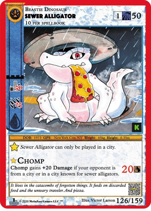 Image for Sewer Alligator (Cryptid Nation: Kickstarter Edition) (126) - MetaZoo