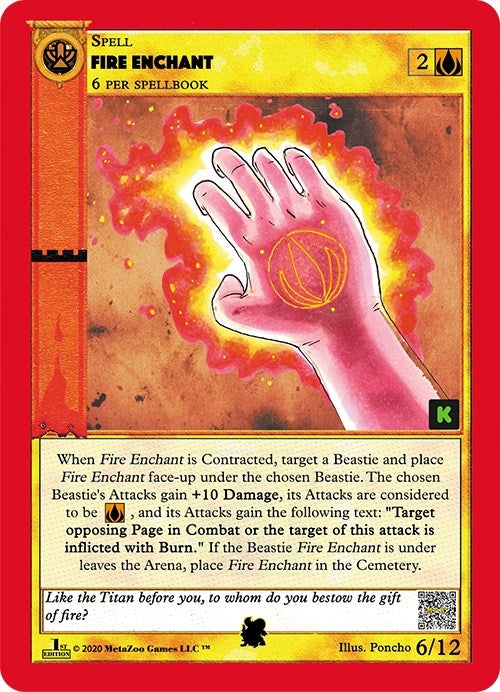Image for Fire Enchant (Cryptid Nation: Kickstarter Edition Tribal Theme Decks) (6) - MetaZoo