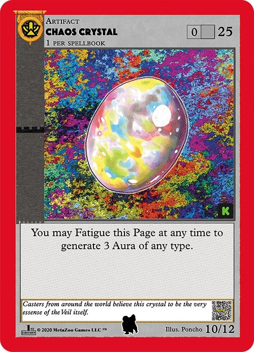 Image for Chaos Crystal (Alpha Iceman) (Cryptid Nation: Kickstarter Edition Tribal Theme Decks) (10) - MetaZoo
