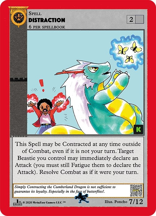 Image for Distraction (Cryptid Nation: Kickstarter Edition Tribal Theme Decks) (7) - MetaZoo