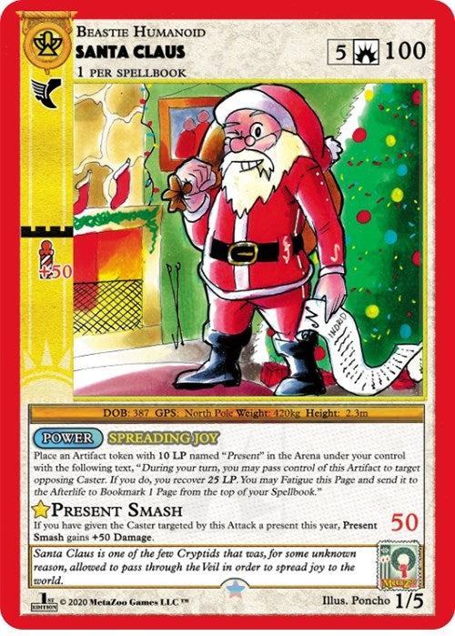 Image for Santa Claus (Holiday Promo 2020) (First Edition) (Holiday Promos) (1/5) - MetaZoo