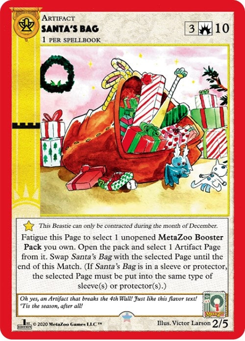 Image for Santa's Bag (First Edition) (Holiday Promos) (2/5) - MetaZoo