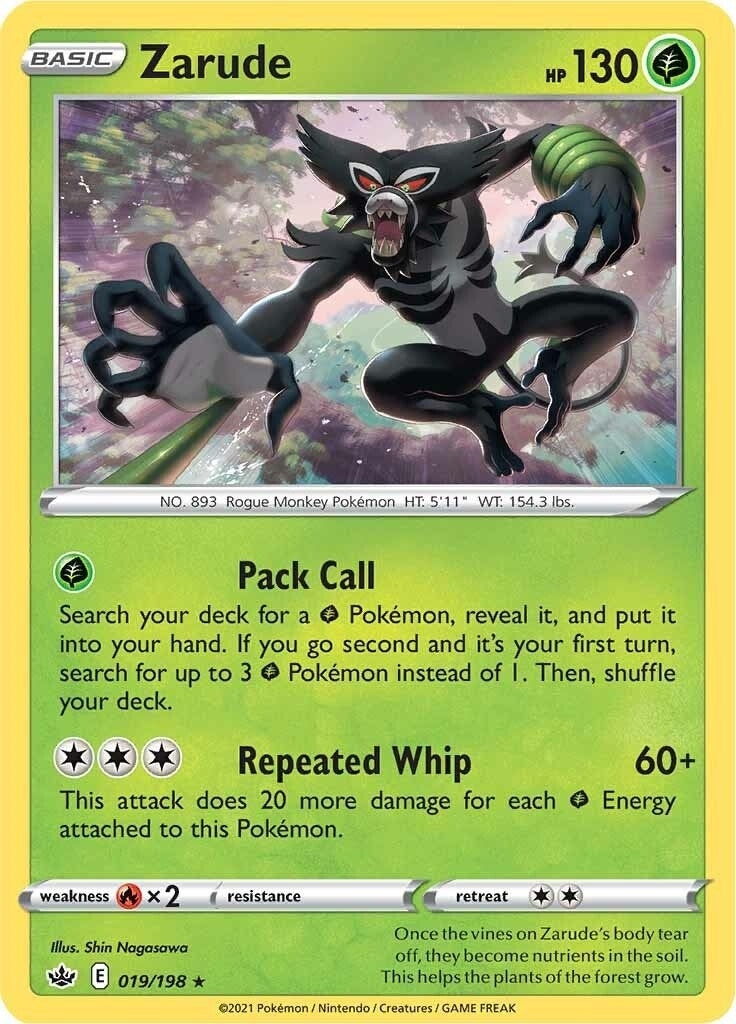 Image for Zarude (SWSH06: Chilling Reign) (019/198) - Pokemon