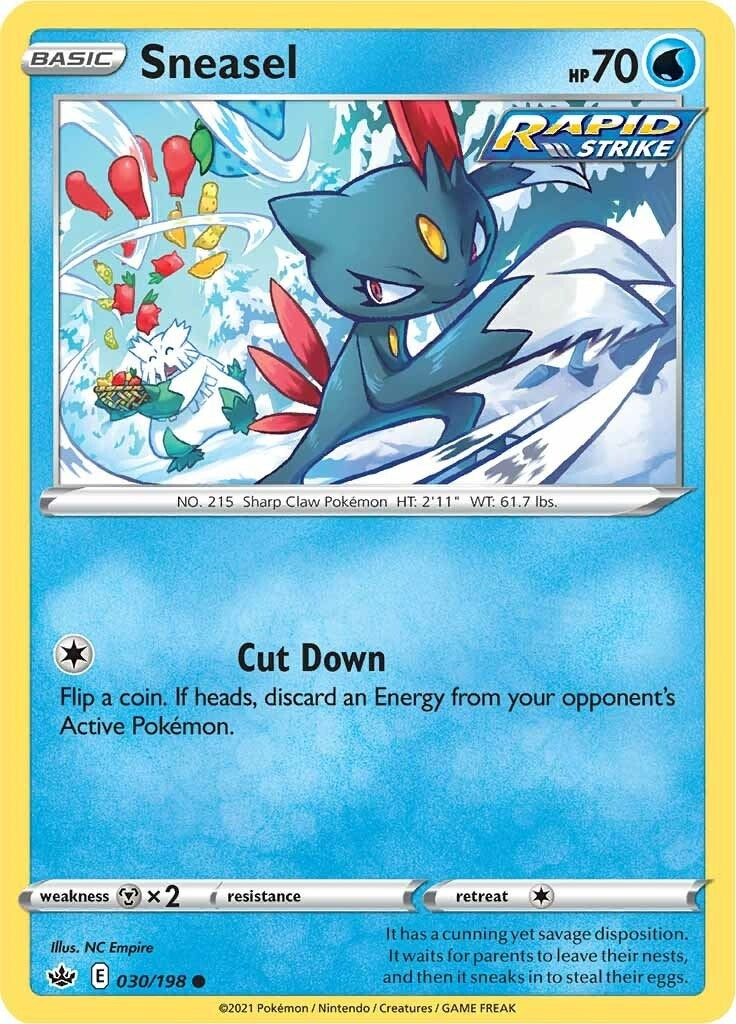 Image for Sneasel (SWSH06: Chilling Reign) (030/198) - Pokemon
