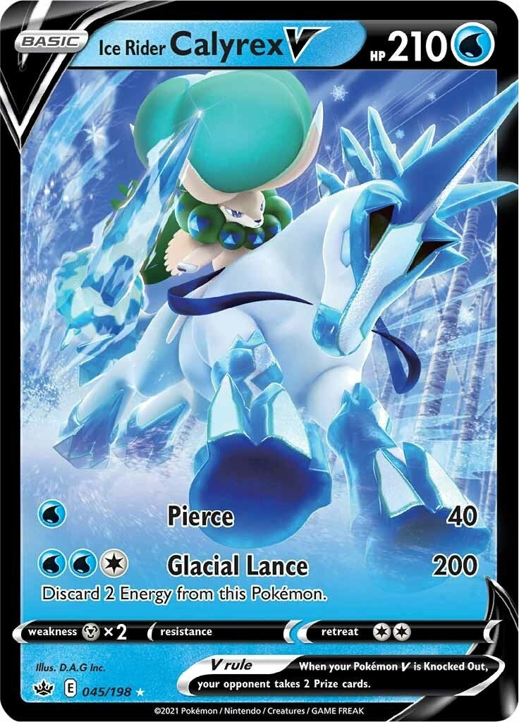 Image for Ice Rider Calyrex V (SWSH06: Chilling Reign) (045/198) - Pokemon