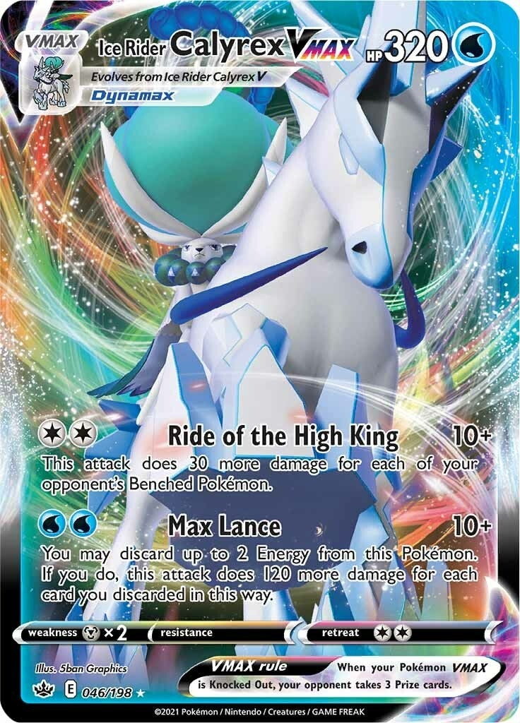 Image for Ice Rider Calyrex VMAX (SWSH06: Chilling Reign) (046/198) - Pokemon