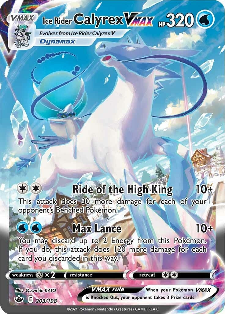 Image for Ice Rider Calyrex VMAX (Alternate Art Secret) (SWSH06: Chilling Reign) (203/198) - Pokemon