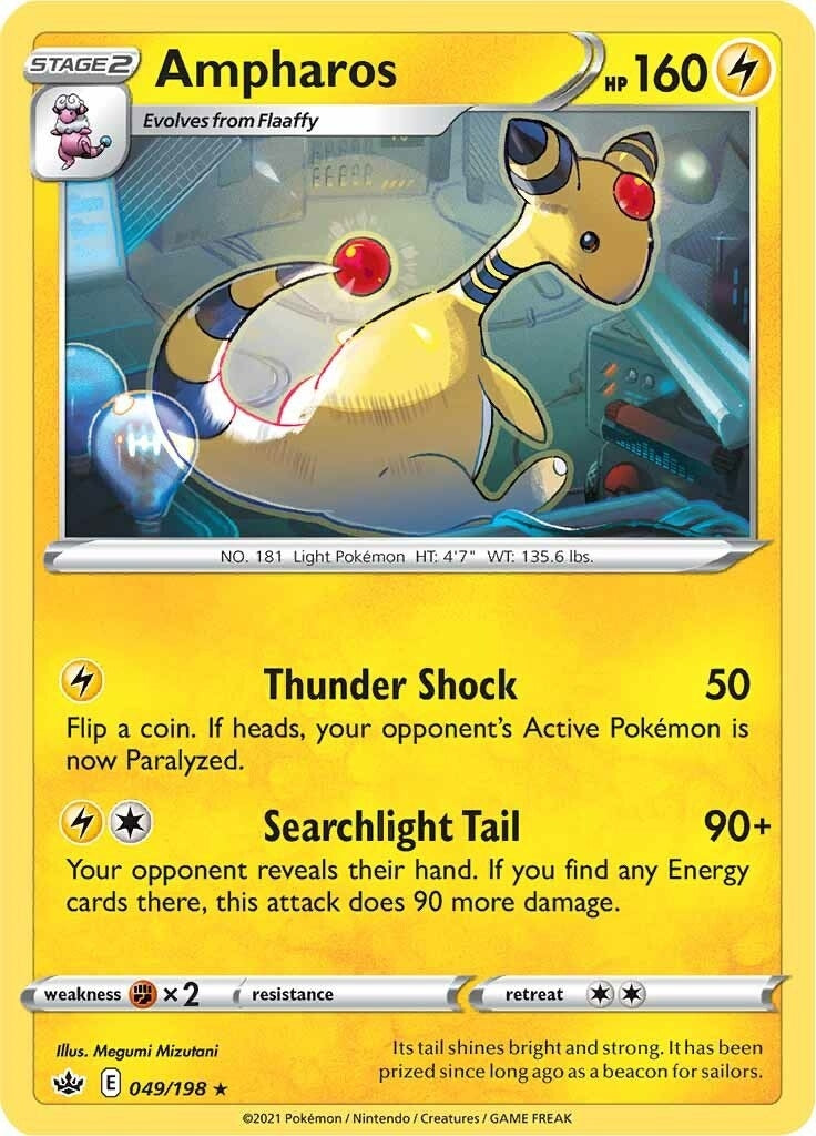 Image for Ampharos (SWSH06: Chilling Reign) (049/198) - Pokemon