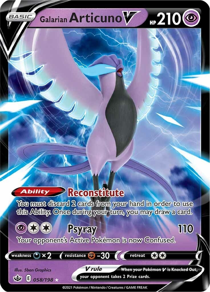 Image for Galarian Articuno V (SWSH06: Chilling Reign) (058/198) - Pokemon