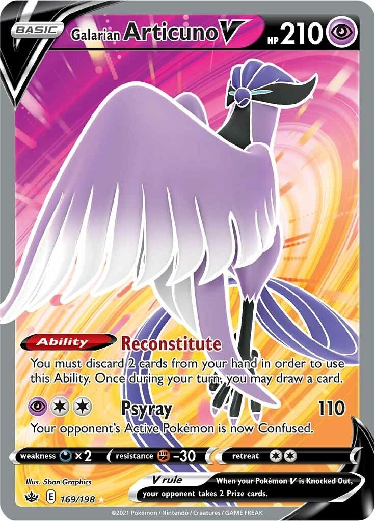 Image for Galarian Articuno V (Full Art) (SWSH06: Chilling Reign) (169/198) - Pokemon