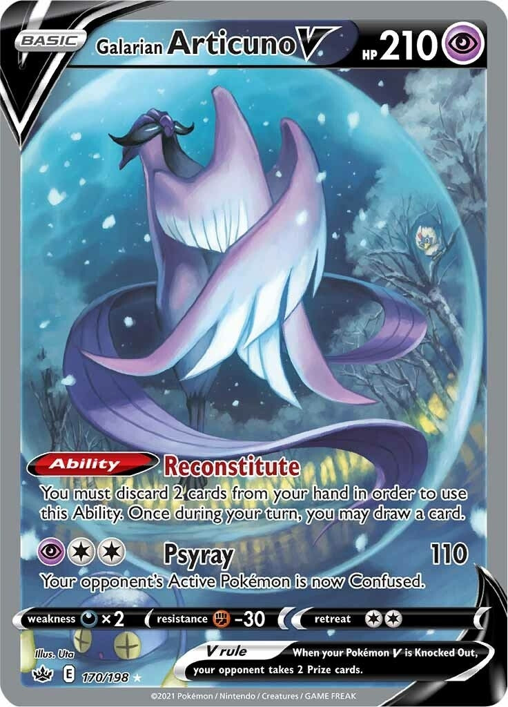 Image for Galarian Articuno V (Alternate Full Art) (SWSH06: Chilling Reign) (170/198) - Pokemon