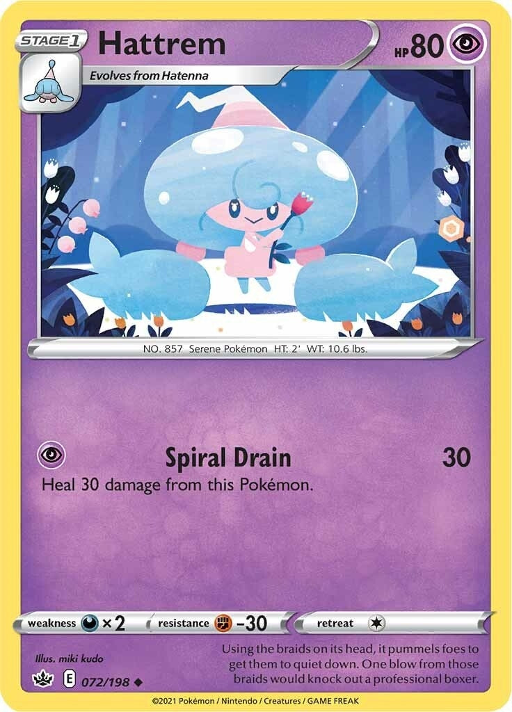 Image for Hattrem (SWSH06: Chilling Reign) (072/198) - Pokemon