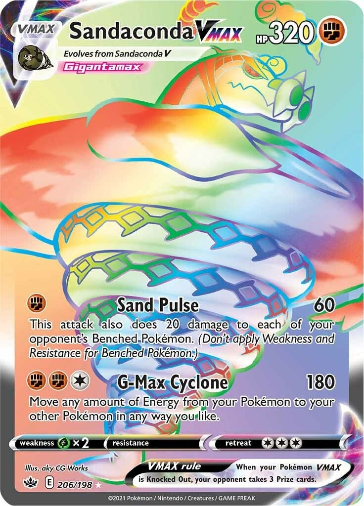 Image for Sandaconda VMAX (Secret) (SWSH06: Chilling Reign) (206/198) - Pokemon