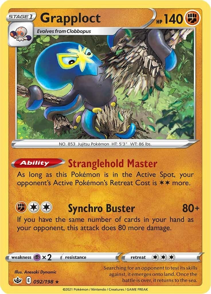 Image for Grapploct (SWSH06: Chilling Reign) (092/198) - Pokemon