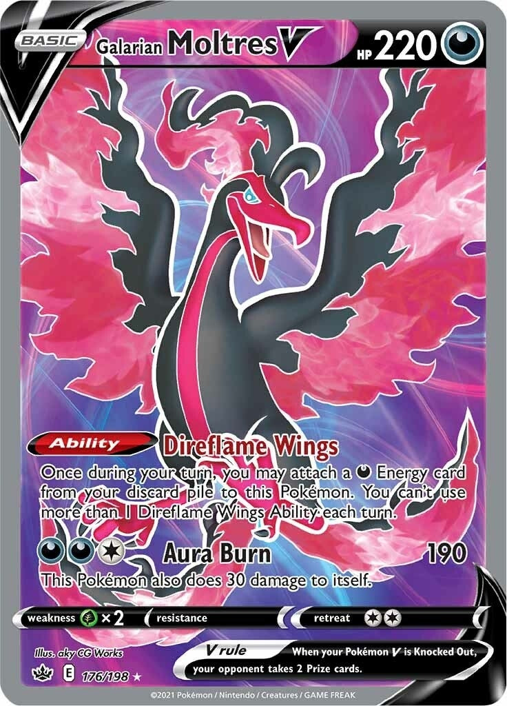 Image for Galarian Moltres V (Full Art) (SWSH06: Chilling Reign) (176/198) - Pokemon