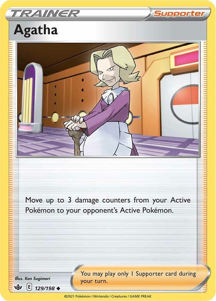 Image for Agatha (SWSH06: Chilling Reign) (129/198) - Pokemon