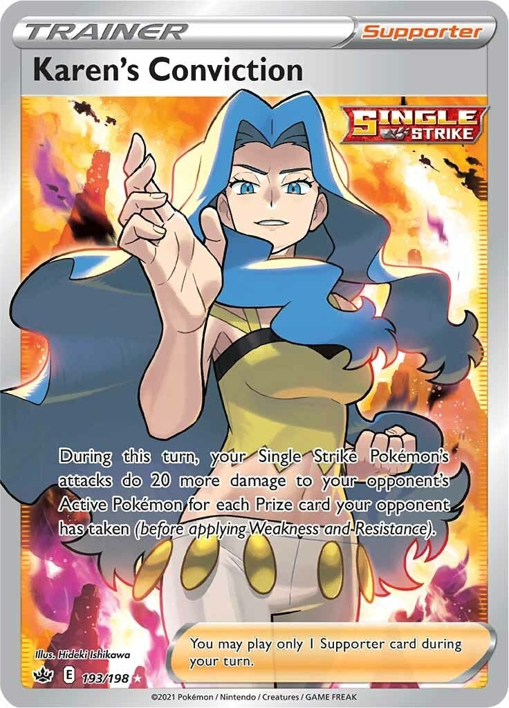 Image for Karen's Conviction (Full Art) (SWSH06: Chilling Reign) (193/198) - Pokemon