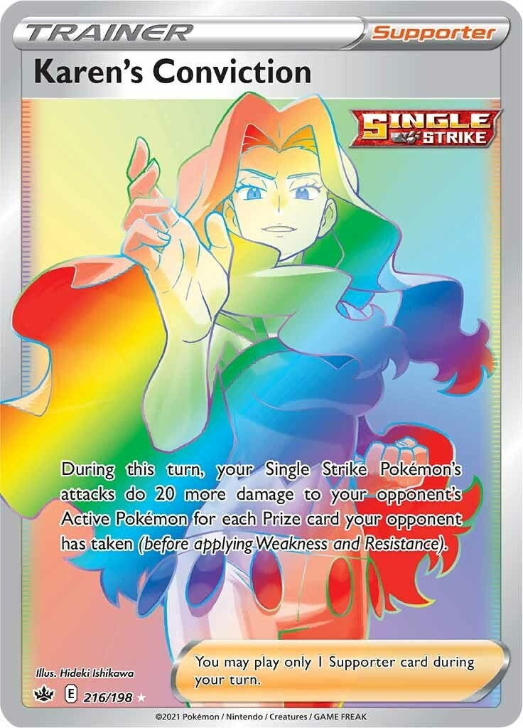 Image for Karen's Conviction (Secret) (SWSH06: Chilling Reign) (216/198) - Pokemon