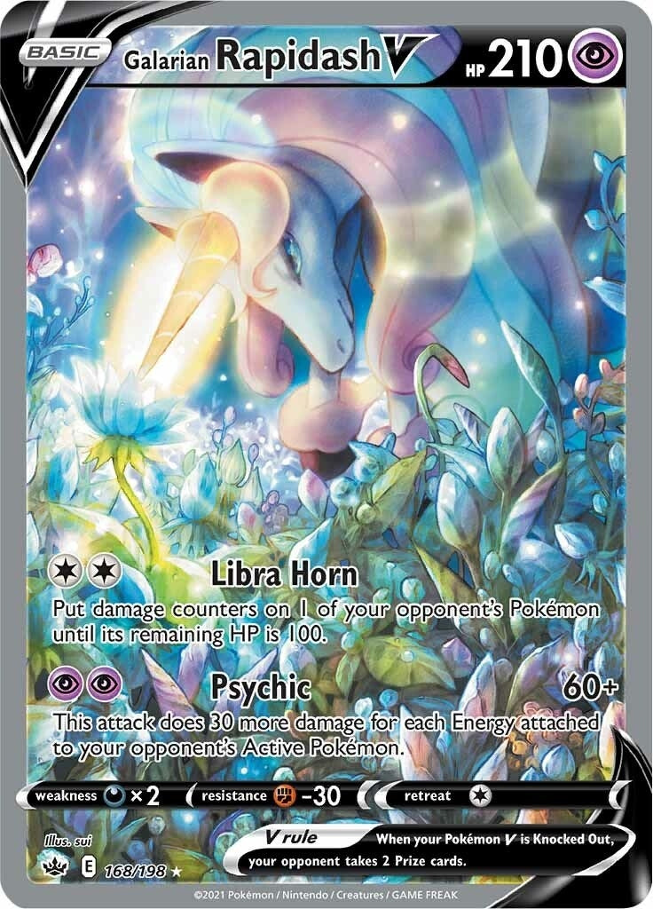 Image for Galarian Rapidash V (Alternate Full Art) (SWSH06: Chilling Reign) (168/198) - Pokemon