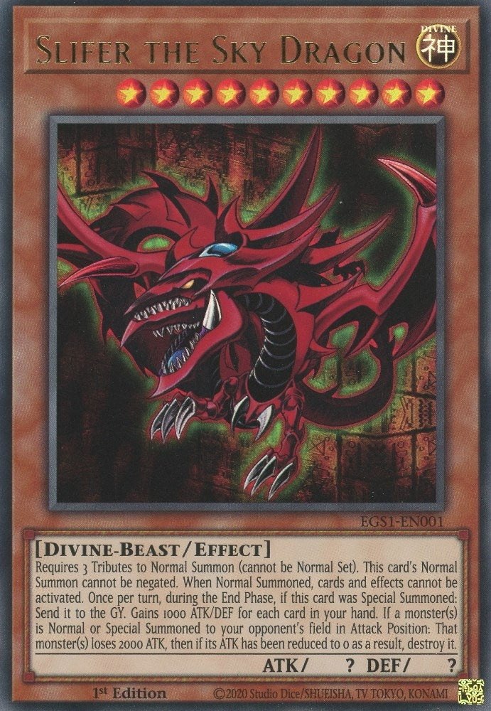 Image for Slifer the Sky Dragon (Egyptian God Deck: Slifer the Sky Dragon) (EGS1-EN001) - YuGiOh