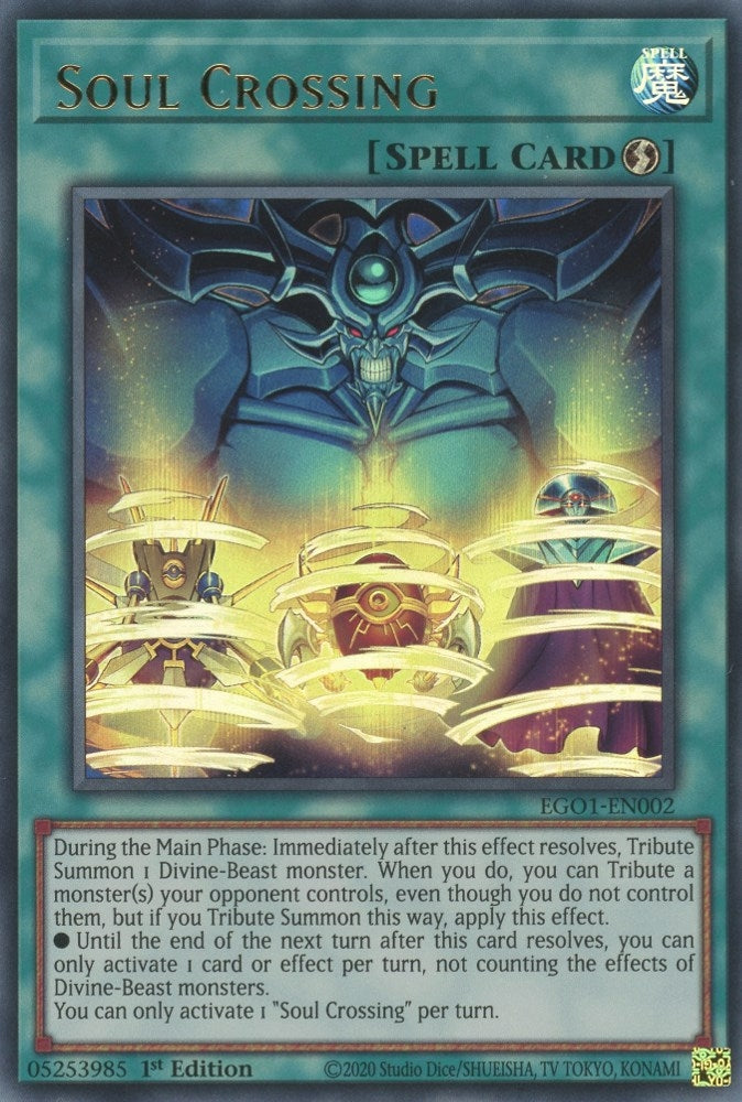 Image for Soul Crossing (Egyptian God Deck: Obelisk the Tormentor) (EGO1-EN002) - YuGiOh