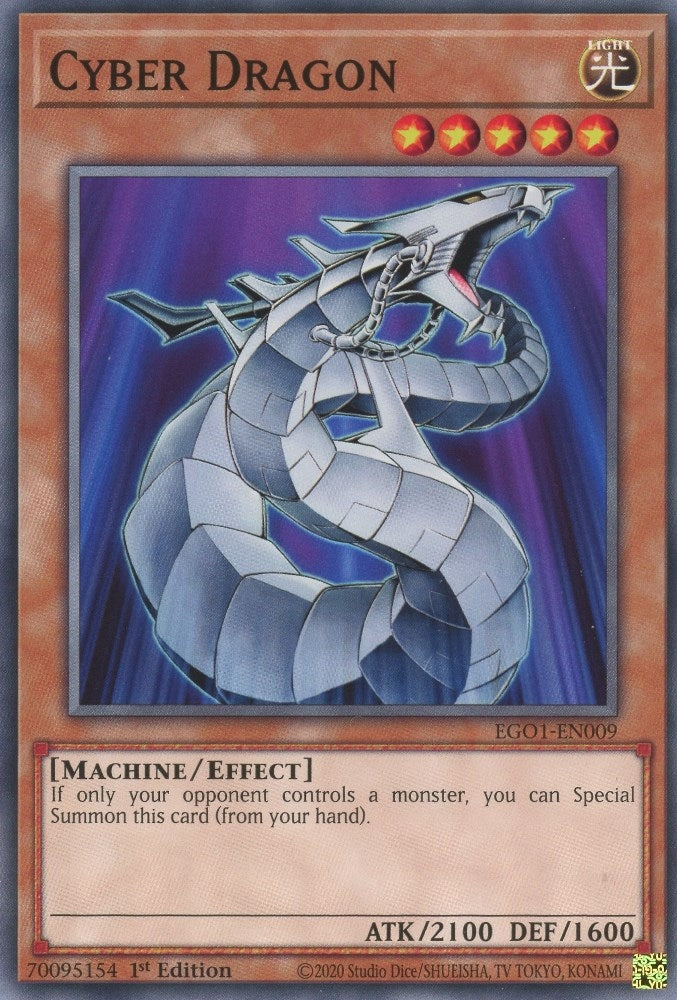 Image for Cyber Dragon (Egyptian God Deck: Obelisk the Tormentor) (EGO1-EN009) - YuGiOh