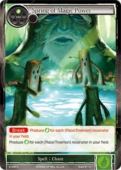 Image for Spring of Magic Power (The War of Valhalla) (2-098) - Force of Will