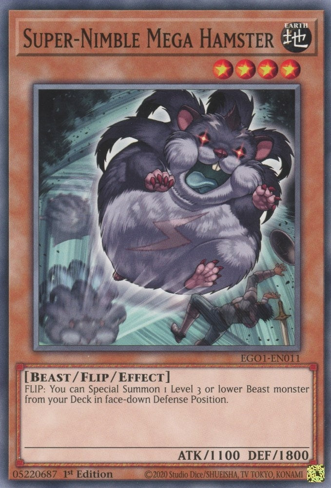 Image for Super-Nimble Mega Hamster (Egyptian God Deck: Obelisk the Tormentor) (EGO1-EN011) - YuGiOh