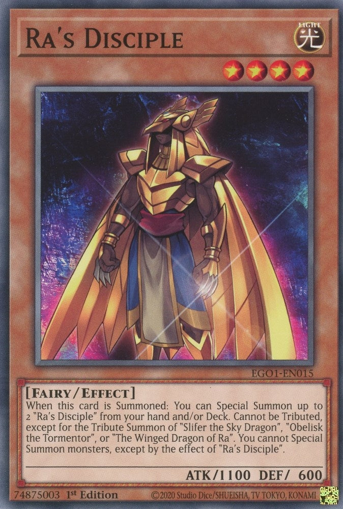 Image for Ra's Disciple (Egyptian God Deck: Obelisk the Tormentor) (EGO1-EN015) - YuGiOh
