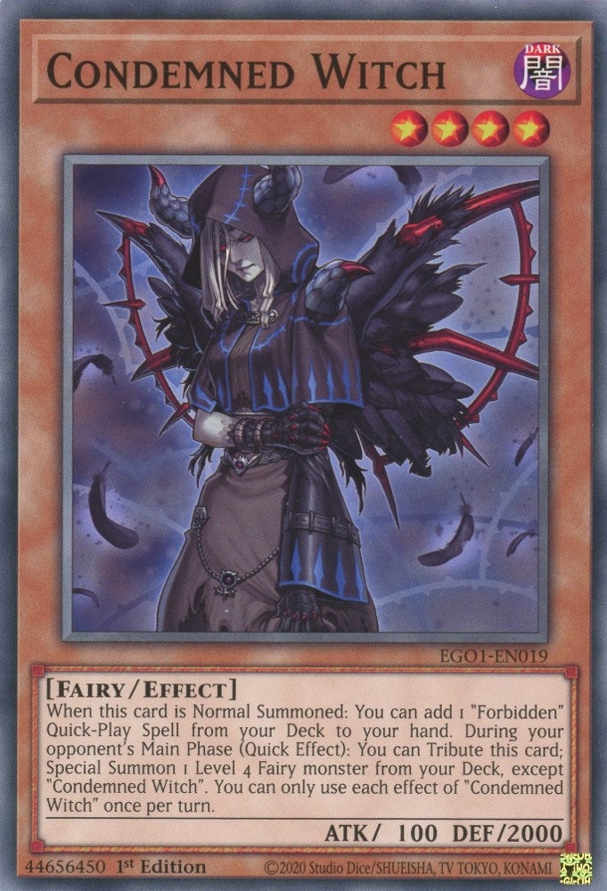 Image for Condemned Witch (Egyptian God Deck: Obelisk the Tormentor) (EGO1-EN019) - YuGiOh