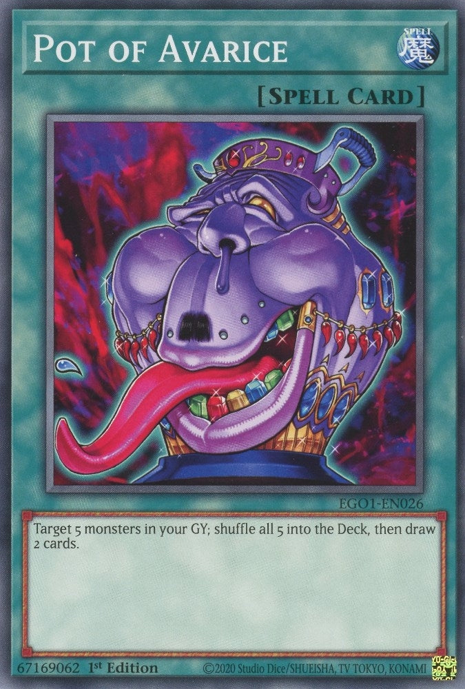Image for Pot of Avarice (Egyptian God Deck: Obelisk the Tormentor) (EGO1-EN026) - YuGiOh