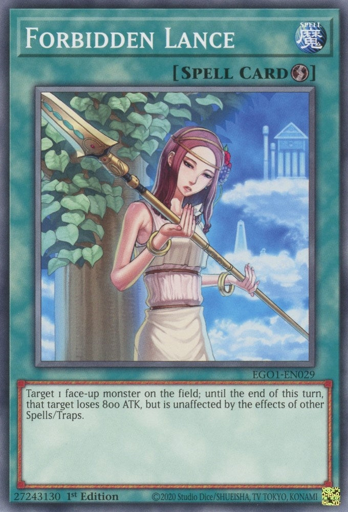Image for Forbidden Lance (Egyptian God Deck: Obelisk the Tormentor) (EGO1-EN029) - YuGiOh